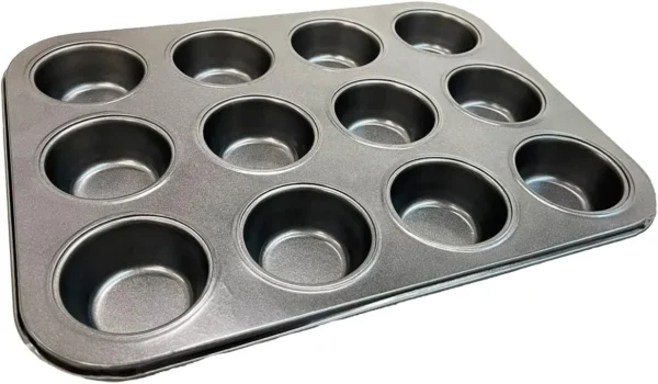 Forma para Cupcake com Cavidades – Assadeira Ideal para Bolinhos e Muffins